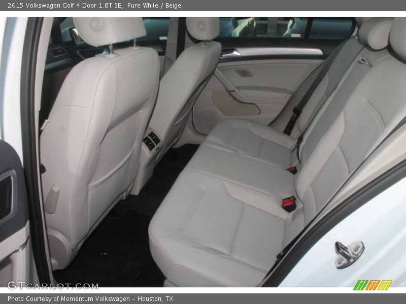 Pure White / Beige 2015 Volkswagen Golf 4 Door 1.8T SE