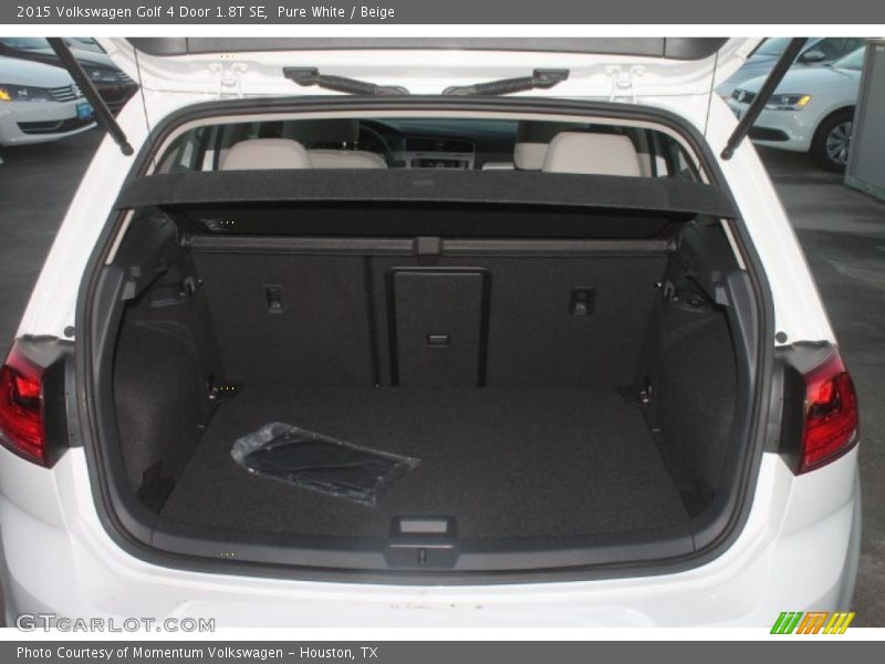 Pure White / Beige 2015 Volkswagen Golf 4 Door 1.8T SE
