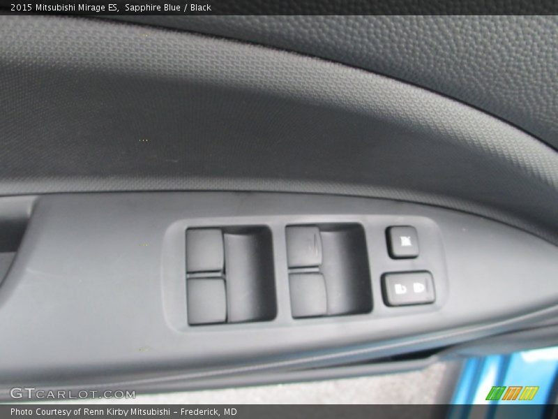 Sapphire Blue / Black 2015 Mitsubishi Mirage ES
