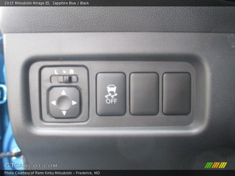 Sapphire Blue / Black 2015 Mitsubishi Mirage ES