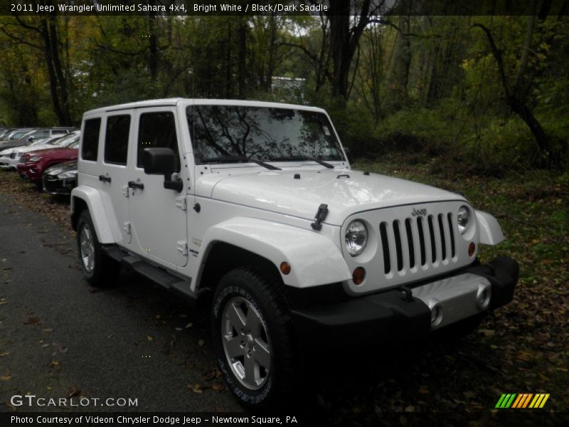 Bright White / Black/Dark Saddle 2011 Jeep Wrangler Unlimited Sahara 4x4