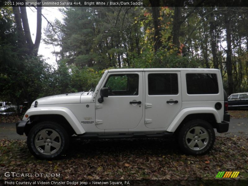 Bright White / Black/Dark Saddle 2011 Jeep Wrangler Unlimited Sahara 4x4