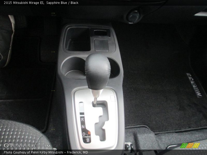 Sapphire Blue / Black 2015 Mitsubishi Mirage ES