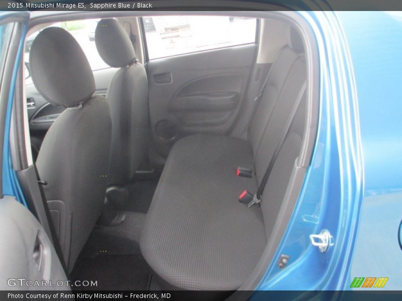 Sapphire Blue / Black 2015 Mitsubishi Mirage ES