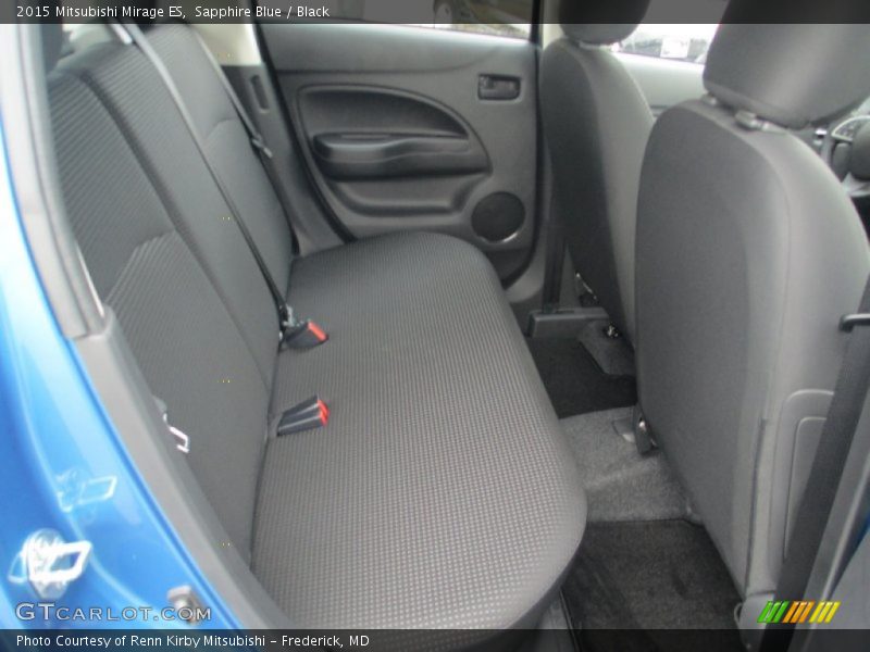 Sapphire Blue / Black 2015 Mitsubishi Mirage ES