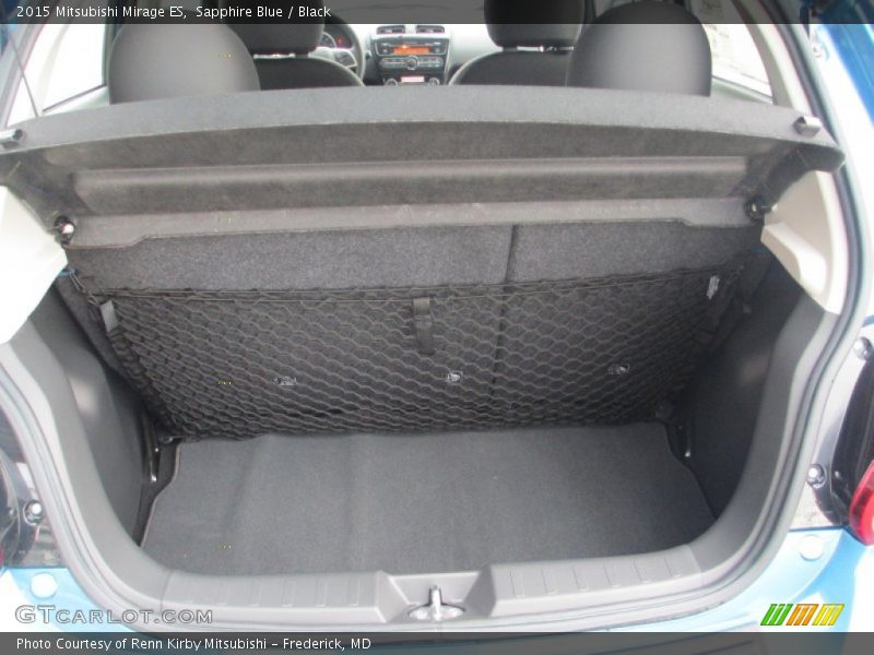 Sapphire Blue / Black 2015 Mitsubishi Mirage ES