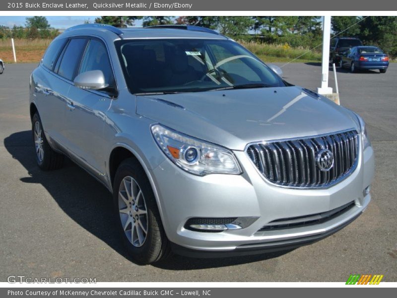 Quicksilver Metallic / Ebony/Ebony 2015 Buick Enclave Leather