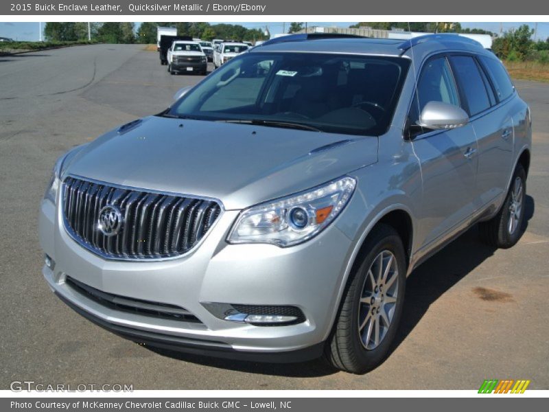 Quicksilver Metallic / Ebony/Ebony 2015 Buick Enclave Leather