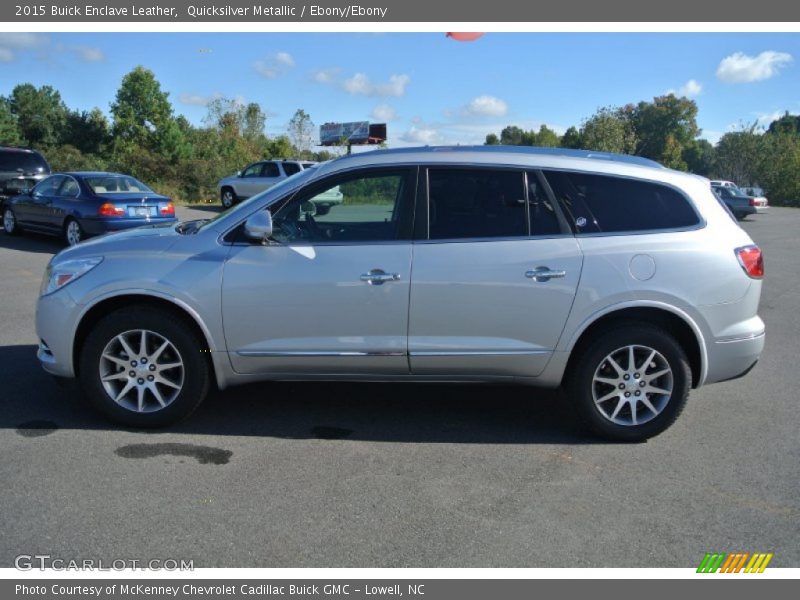 Quicksilver Metallic / Ebony/Ebony 2015 Buick Enclave Leather