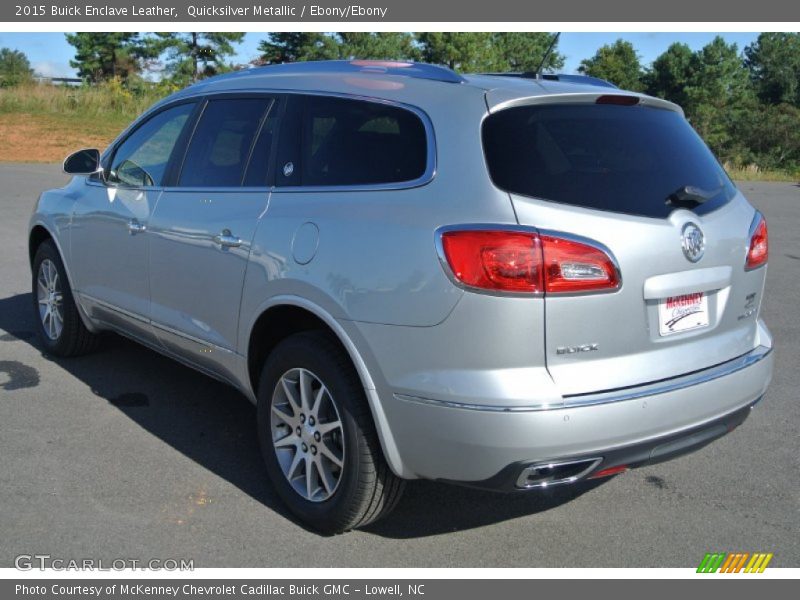 Quicksilver Metallic / Ebony/Ebony 2015 Buick Enclave Leather