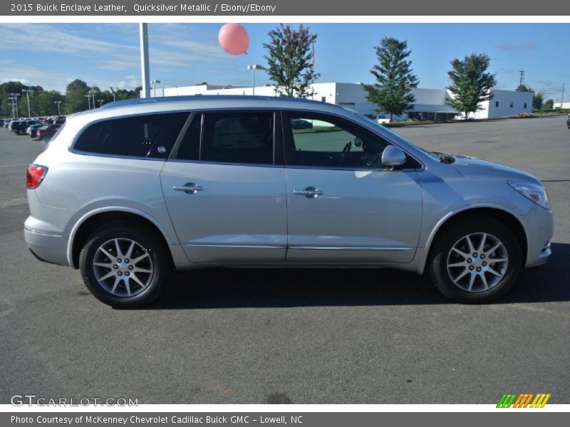 Quicksilver Metallic / Ebony/Ebony 2015 Buick Enclave Leather