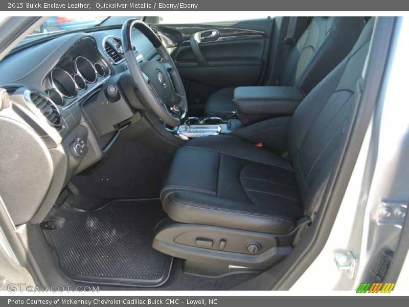 Quicksilver Metallic / Ebony/Ebony 2015 Buick Enclave Leather