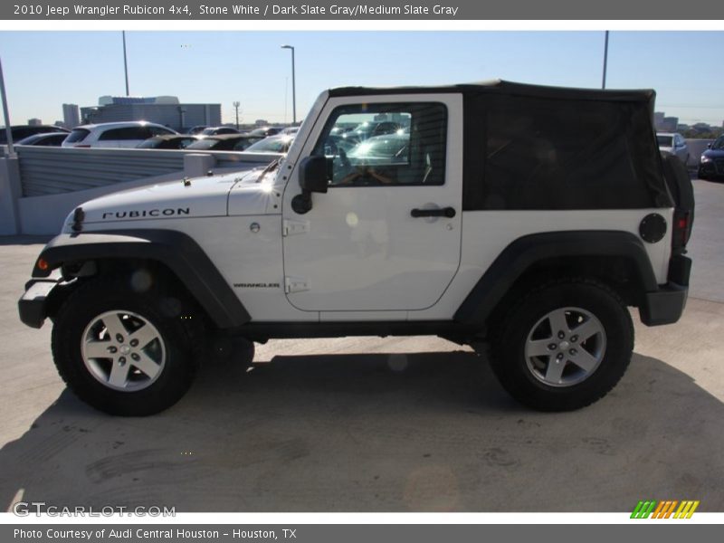 Stone White / Dark Slate Gray/Medium Slate Gray 2010 Jeep Wrangler Rubicon 4x4