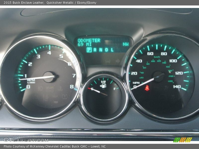 Quicksilver Metallic / Ebony/Ebony 2015 Buick Enclave Leather