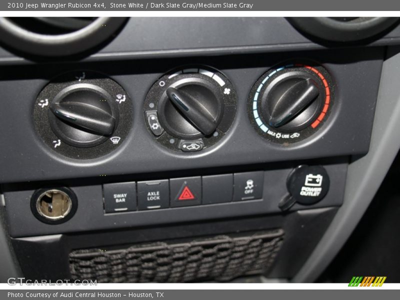 Stone White / Dark Slate Gray/Medium Slate Gray 2010 Jeep Wrangler Rubicon 4x4