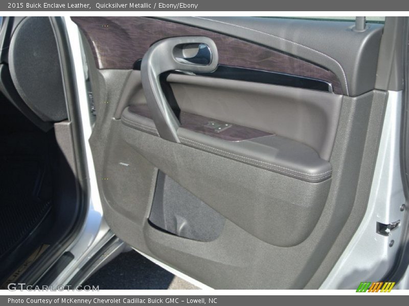 Quicksilver Metallic / Ebony/Ebony 2015 Buick Enclave Leather
