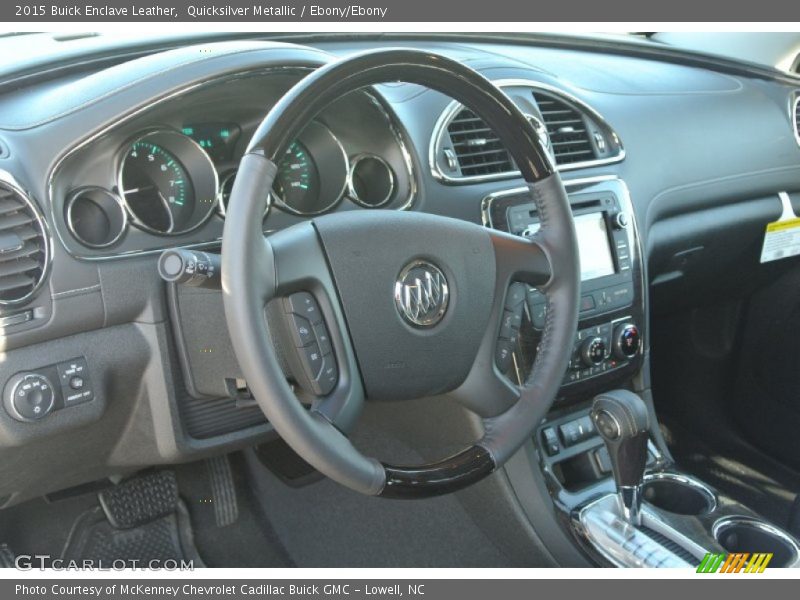 Quicksilver Metallic / Ebony/Ebony 2015 Buick Enclave Leather