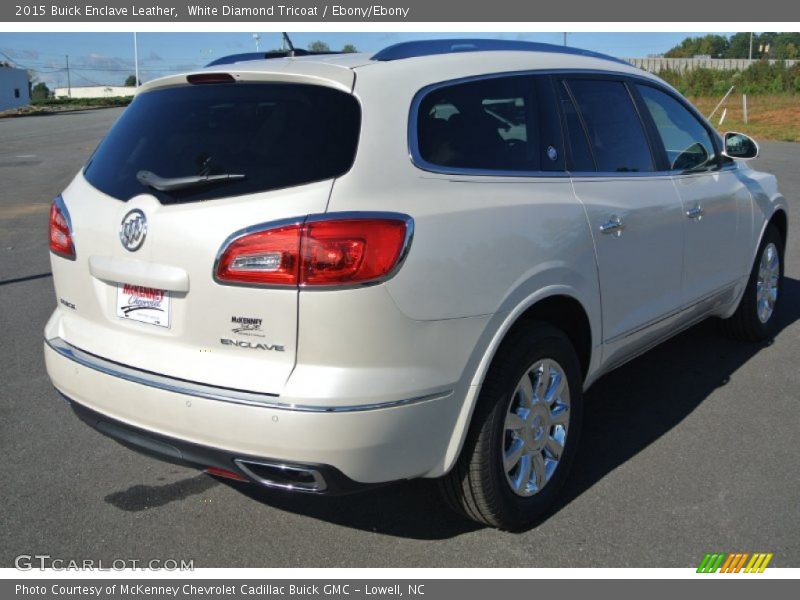 White Diamond Tricoat / Ebony/Ebony 2015 Buick Enclave Leather
