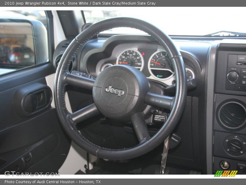 Stone White / Dark Slate Gray/Medium Slate Gray 2010 Jeep Wrangler Rubicon 4x4