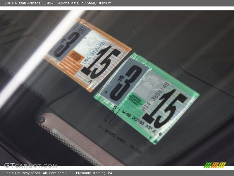 Sedona Metallic / Steel/Titanium 2004 Nissan Armada SE 4x4