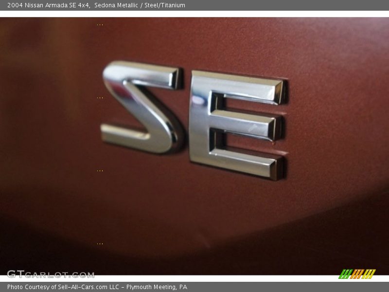 Sedona Metallic / Steel/Titanium 2004 Nissan Armada SE 4x4