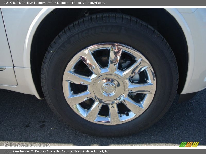 White Diamond Tricoat / Ebony/Ebony 2015 Buick Enclave Leather