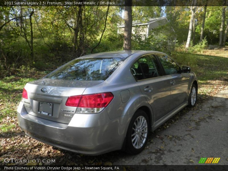 Steel Silver Metallic / Off-Black 2011 Subaru Legacy 2.5i Premium