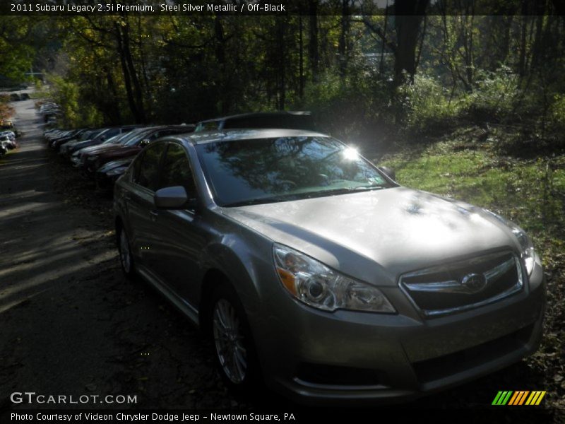 Steel Silver Metallic / Off-Black 2011 Subaru Legacy 2.5i Premium