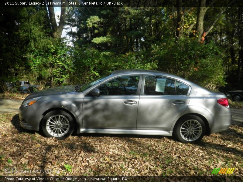 Steel Silver Metallic / Off-Black 2011 Subaru Legacy 2.5i Premium