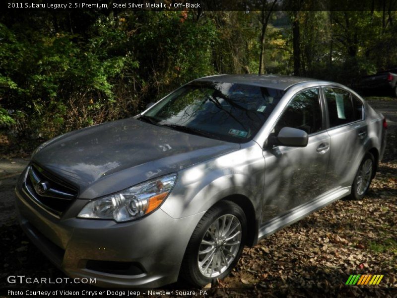 Steel Silver Metallic / Off-Black 2011 Subaru Legacy 2.5i Premium