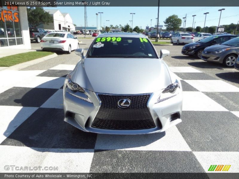 Silver Lining Metallic / Light Gray 2014 Lexus IS 250 F Sport