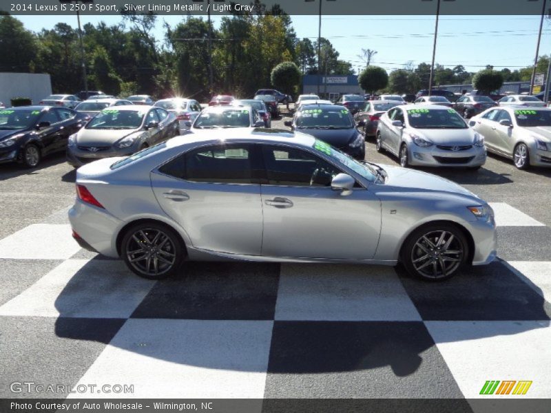 Silver Lining Metallic / Light Gray 2014 Lexus IS 250 F Sport