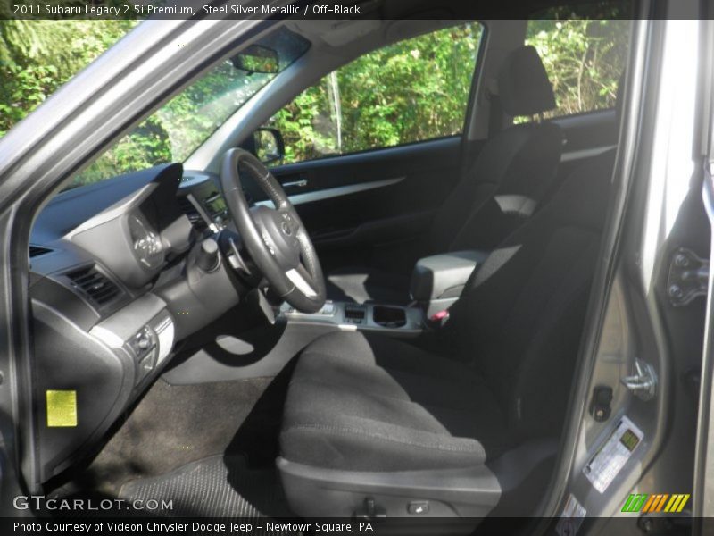 Steel Silver Metallic / Off-Black 2011 Subaru Legacy 2.5i Premium