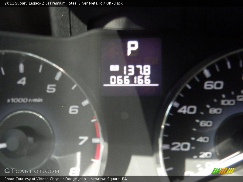 Steel Silver Metallic / Off-Black 2011 Subaru Legacy 2.5i Premium