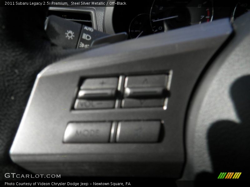 Steel Silver Metallic / Off-Black 2011 Subaru Legacy 2.5i Premium