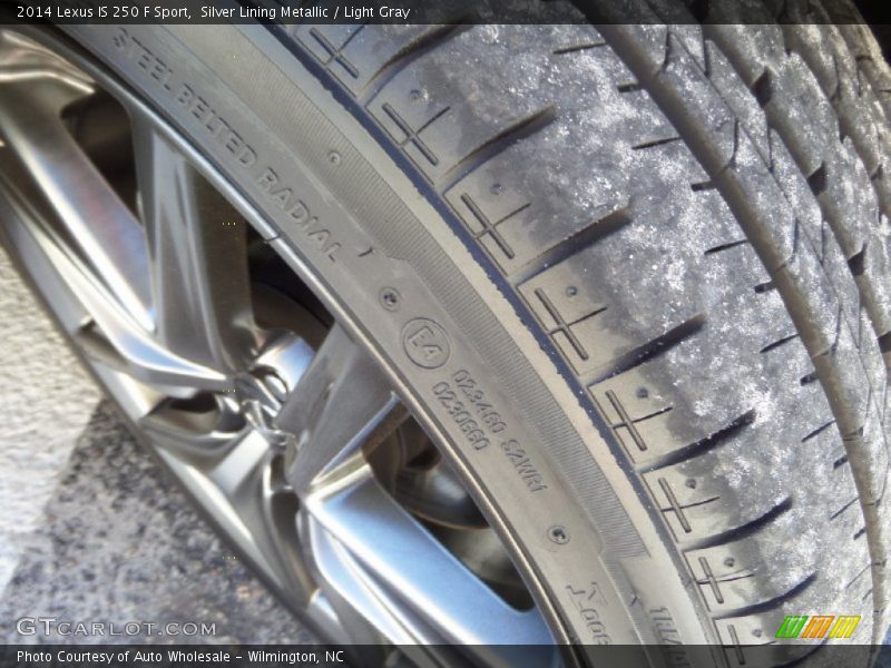 Silver Lining Metallic / Light Gray 2014 Lexus IS 250 F Sport
