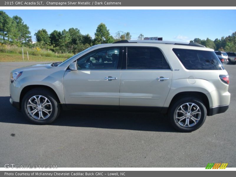 Champagne Silver Metallic / Dark Cashmere 2015 GMC Acadia SLT