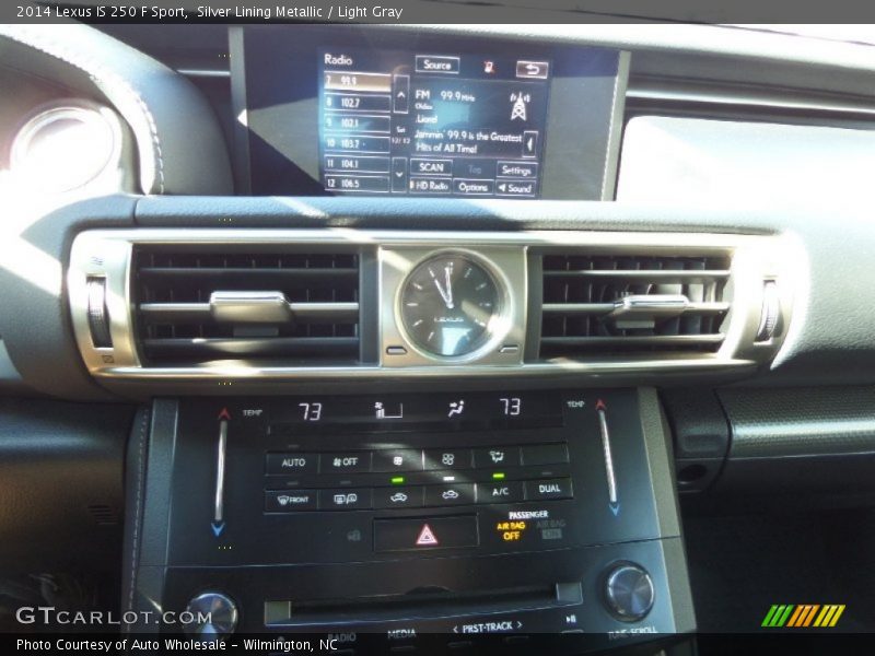 Silver Lining Metallic / Light Gray 2014 Lexus IS 250 F Sport