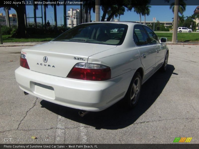 White Diamond Pearl / Parchment 2002 Acura TL 3.2
