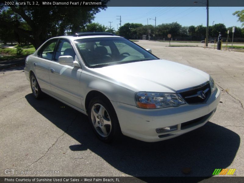 White Diamond Pearl / Parchment 2002 Acura TL 3.2