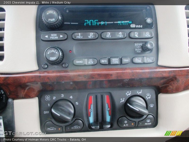 White / Medium Gray 2003 Chevrolet Impala LS