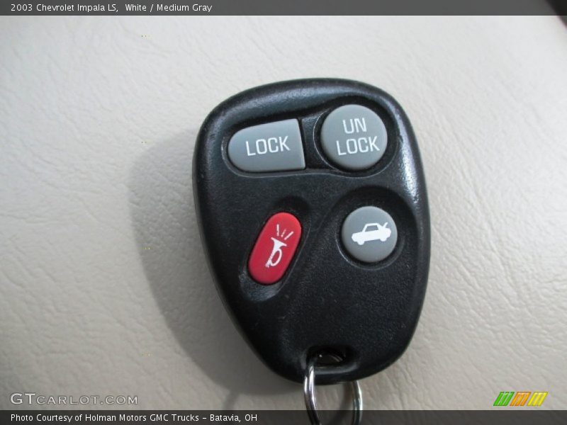 White / Medium Gray 2003 Chevrolet Impala LS