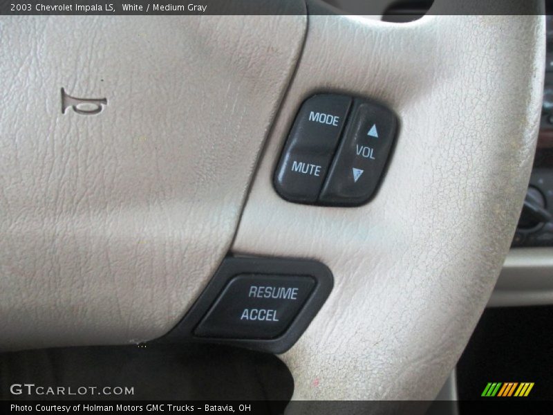 White / Medium Gray 2003 Chevrolet Impala LS