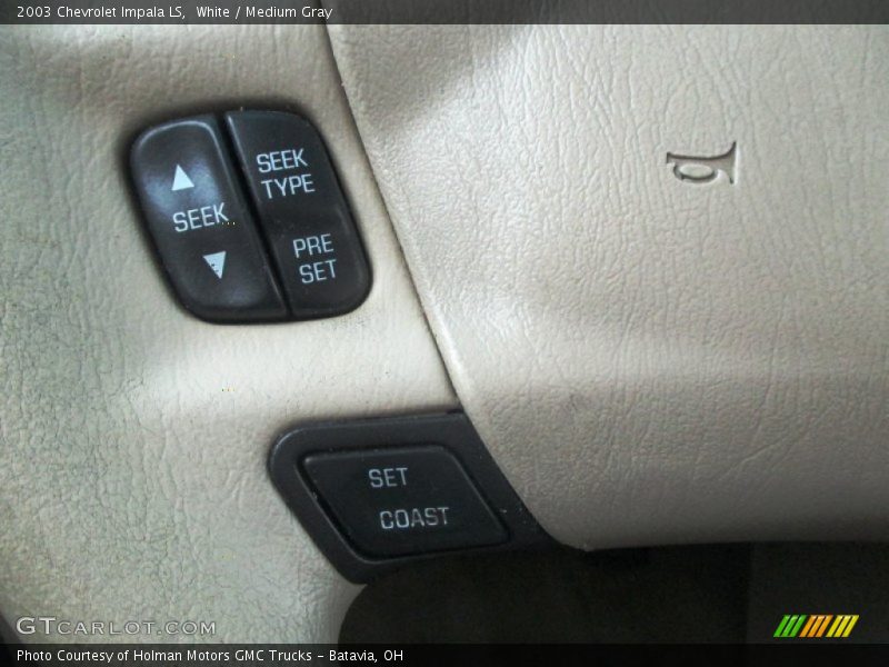 White / Medium Gray 2003 Chevrolet Impala LS