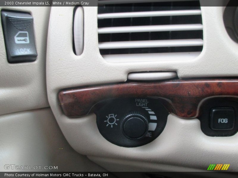 White / Medium Gray 2003 Chevrolet Impala LS