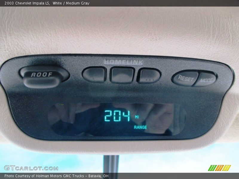 White / Medium Gray 2003 Chevrolet Impala LS