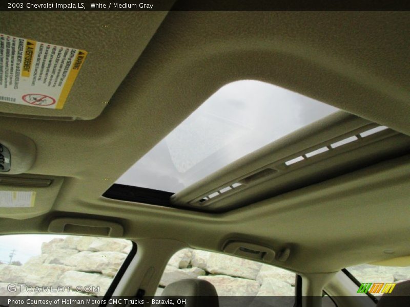 White / Medium Gray 2003 Chevrolet Impala LS