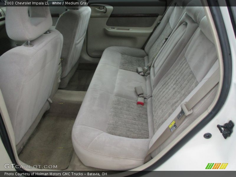 White / Medium Gray 2003 Chevrolet Impala LS