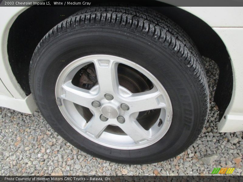White / Medium Gray 2003 Chevrolet Impala LS