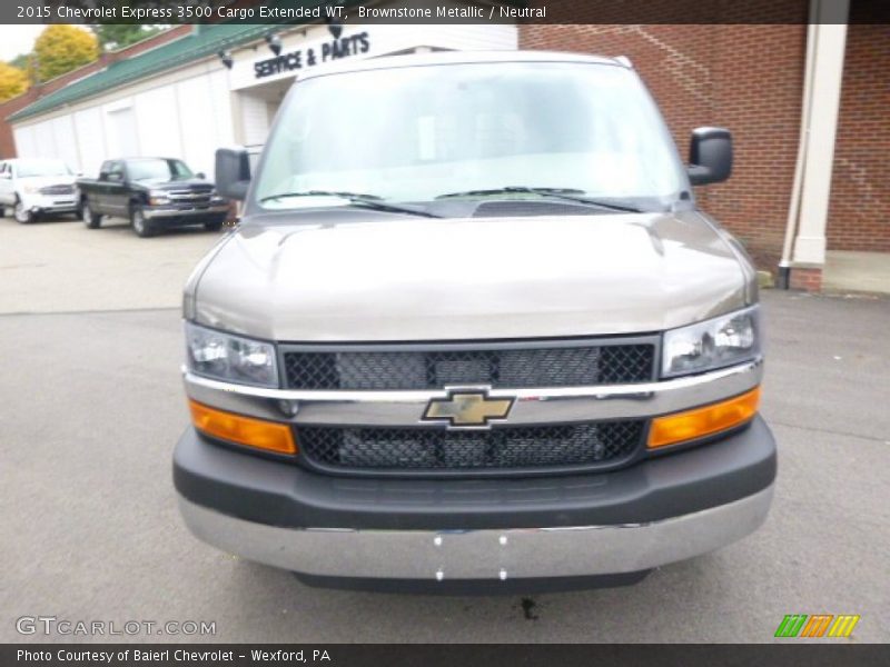 Brownstone Metallic / Neutral 2015 Chevrolet Express 3500 Cargo Extended WT